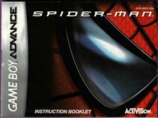 Spider-Man Nintendo Game Boy Advance, 2002 Booklet ONLY