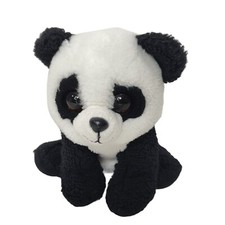 VelveTy Ty Beanie Babies Black White Baboo Panda Bear Plush Stuffed Animal