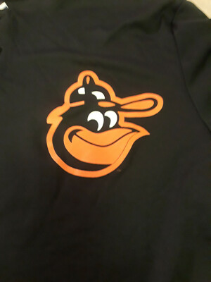 Majestic Cooperstown Collection XL Youth Orioles Shirt Little League Patch