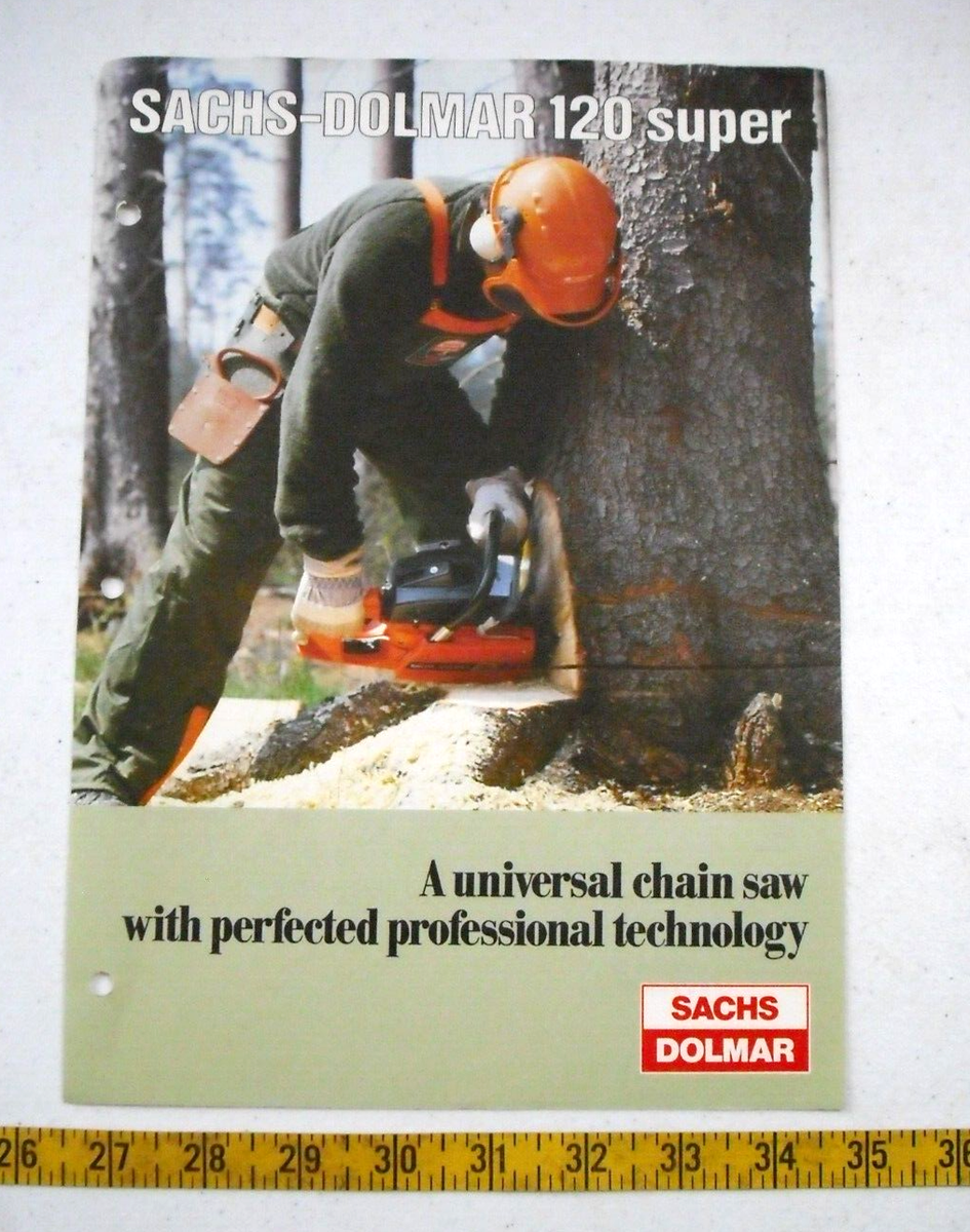 Vintage Sachs-Dolmar - 120 Super Chainsaw Poster & Specifications