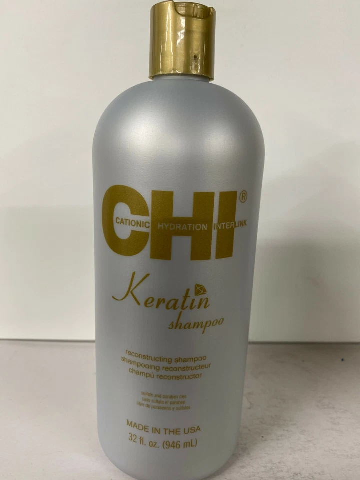 Juego de champú y acondicionador CHI Keratin Reconstructing Duo - 946 ml/32 OZ Foto 3 de 4