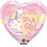 Baby Girl Soft Pony Rosa Folienballon 45Cm 18 Inch Ballon Geburt MäDchen Helium