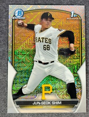 Jun-Seok Shim MOJO PROSPECTS REFRACTOR 2023 Bowman Chrome 1st Bowman #BCP-153