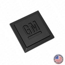 GM Logo Mark of Excellence 1.25" Fender Door Nameplate Emblem Badge Matte Black
