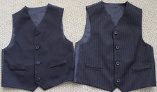 Pinstripe Reversible Vest Suit 7 Boy's Wedding 1st Communion Photos NWT FREE