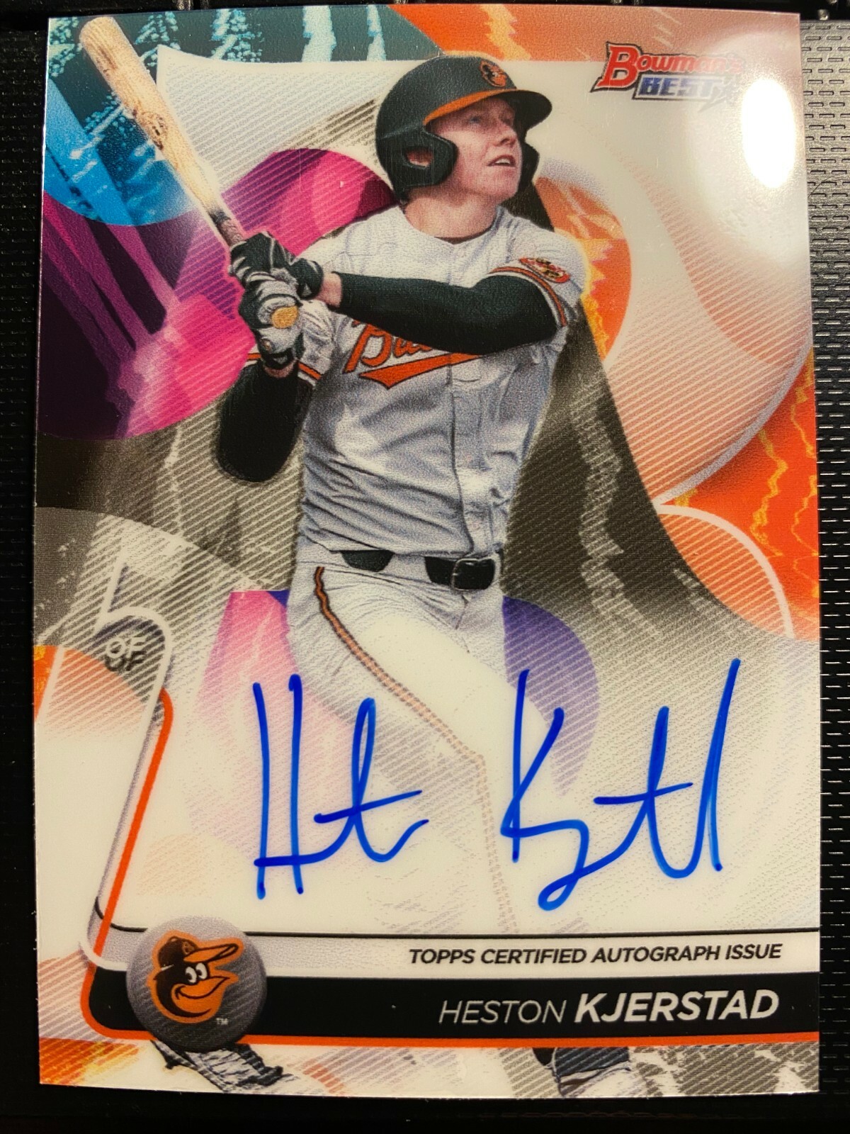 2020 Bowmans Best Heston Kjerstad #B20-HK On Card Autograph - Orioles ...