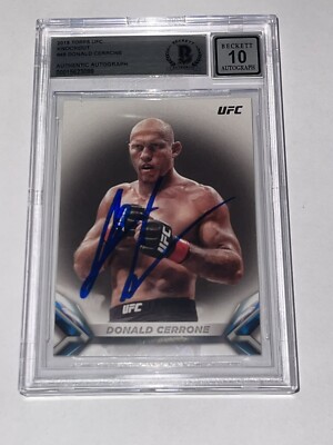 Donald Cowboy Cerrone Signed UFC Topps Knockout Card Slabbed