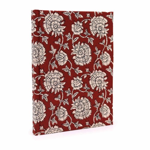 Cotton Bound Notebooks 100% Recycled Handmade block Printed Fabric - Picture 8 of 14