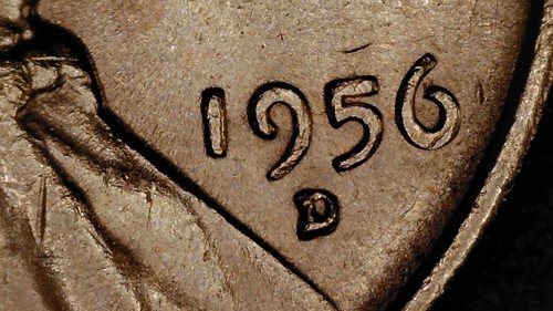 1956 D Wheat Penny Cent Coin - Picture 6 of 14