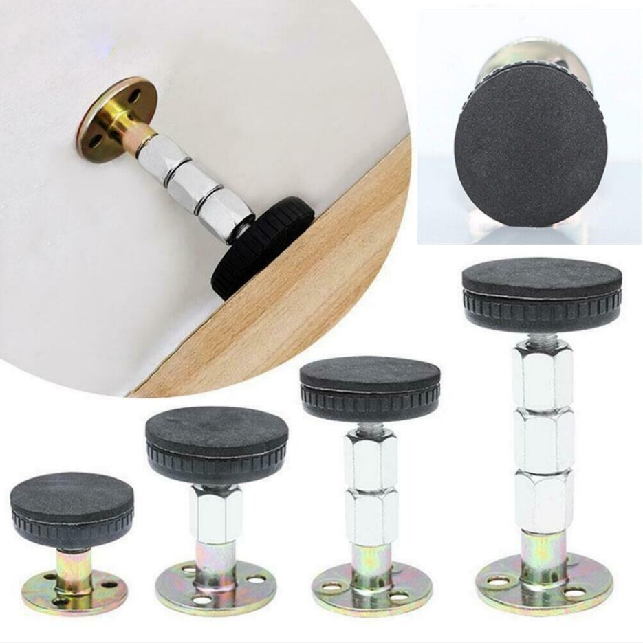4 PCS Threaded Bed Frame Adjustable Bed Headboard Stopper AntiShake