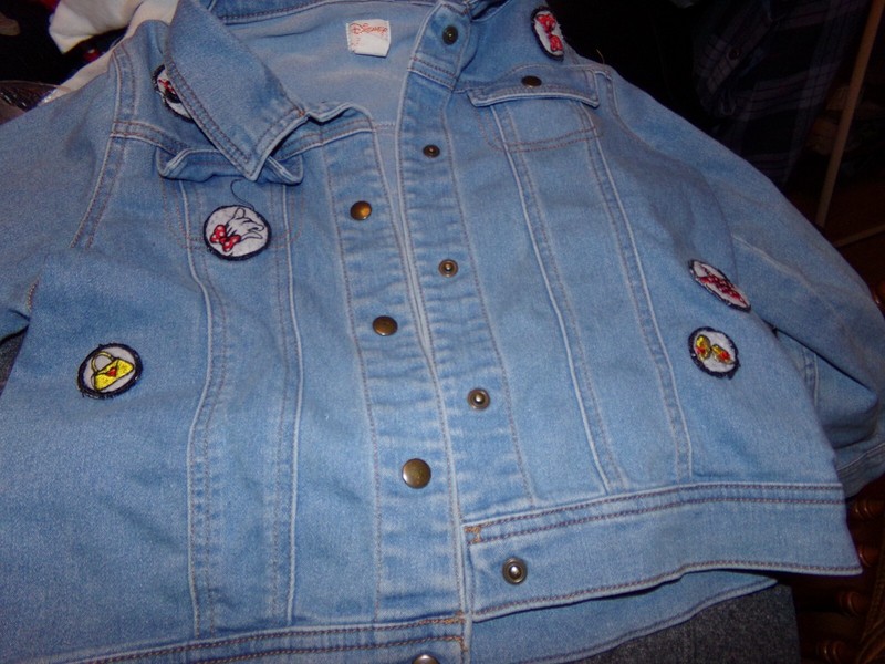 +*GIRLS DISNEY JEAN JACKET 7-8 K 778