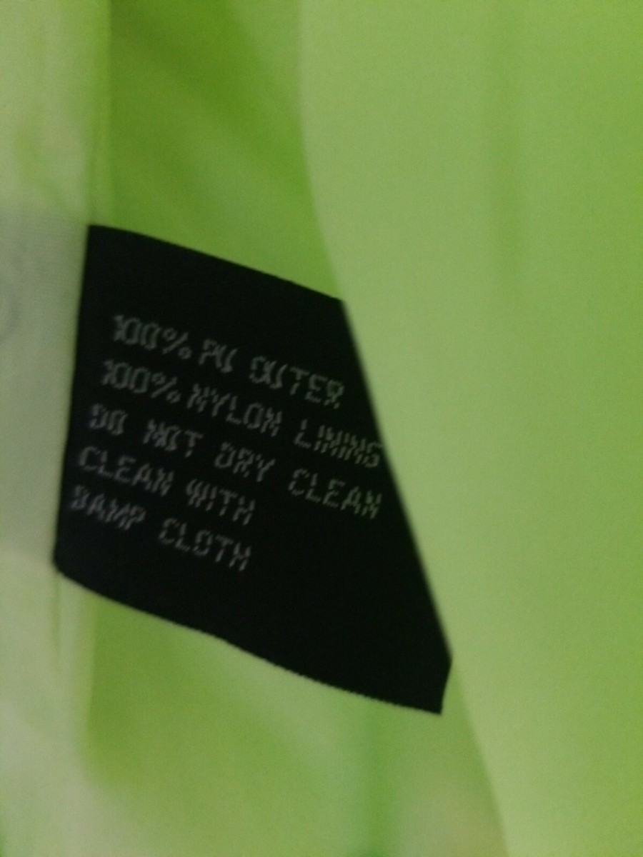 Vintage Kawasaki Womens Full Zip Jacket Lime Green & White Sz L | eBay