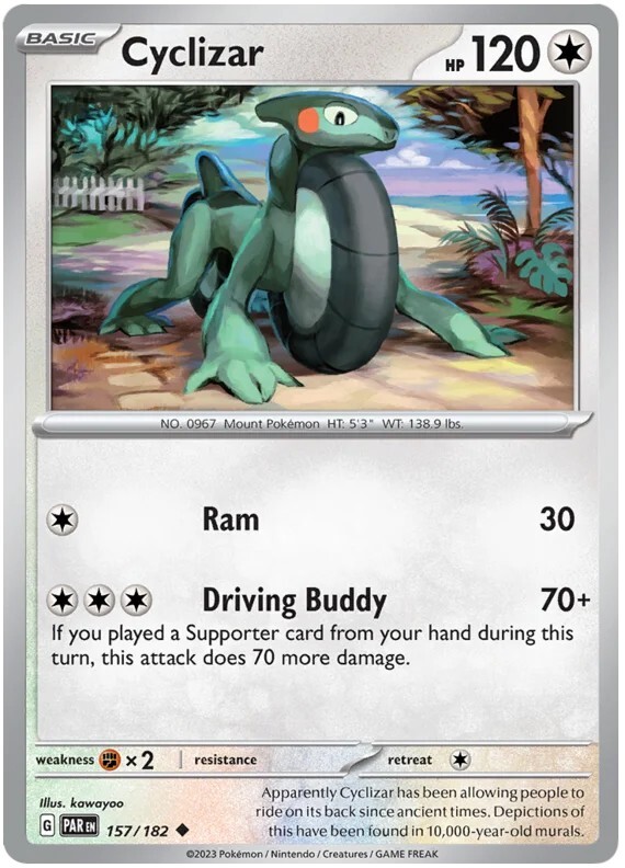 Cyclizar Pokemon TCG Card 157/182 | eBay