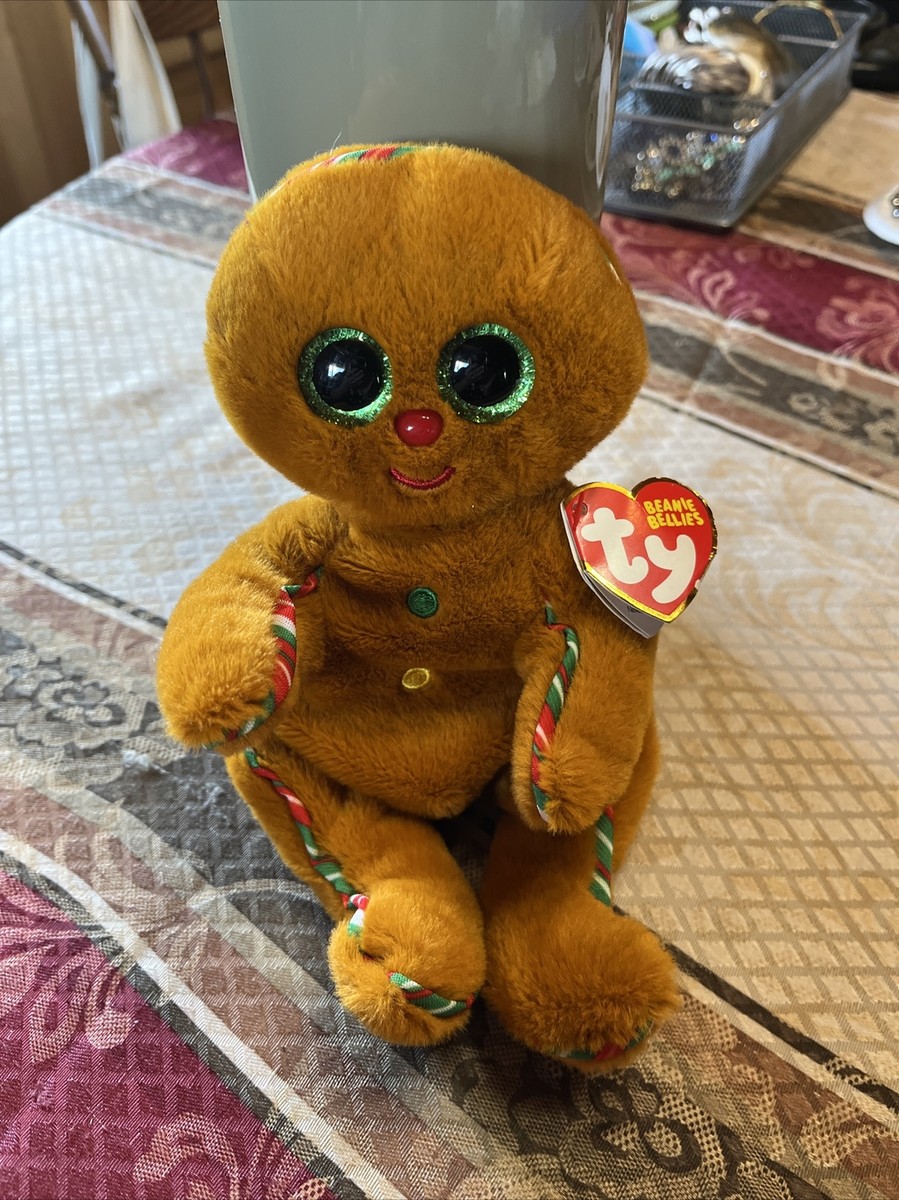 Ty Beanie Babies Crispin Gingerbread Man – Weiches Plüschtier, Sammlerfigur, Geschenk Zu Weihnachten 2022