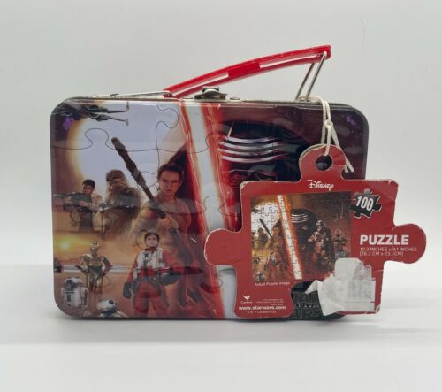 NEW Star Wars The FORCE AWAKENS 100 Piece Puzzle Tin Lunch Box Limited  Edition
