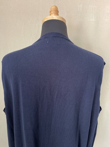 Haggar Navy Blue Golf V-Neck Pullover Sweater Vest, Size XXL - Picture 6 of 10