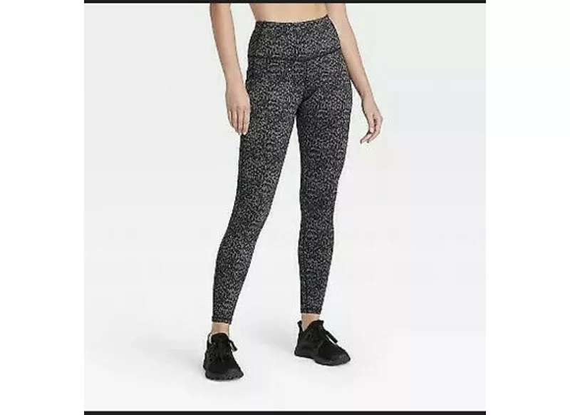 All In Motion™ High-Waisted Leopard Jacquard Leggings Size XXL