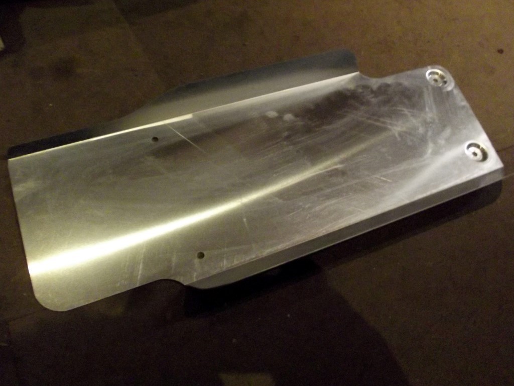 Exhaust rear silencer heat shield Mazda MX-5 mk1 by JASS aluminium