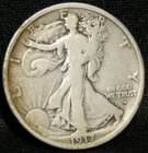 1917D (OBV) WALKING LIBERTY HALF WITH VG DETAILS