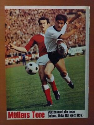 Gerd Müller,Norbert Hof, Bild,''WM-Qualifikation Europa'' Mai 1969,Kicker 1969/70 