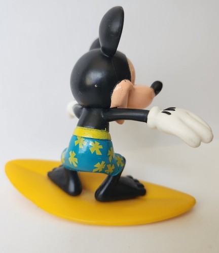 MICKEY MOUSE ON YELLOW SURF BOARD DISNEY 3” FIGURE - Picture 3 of 3