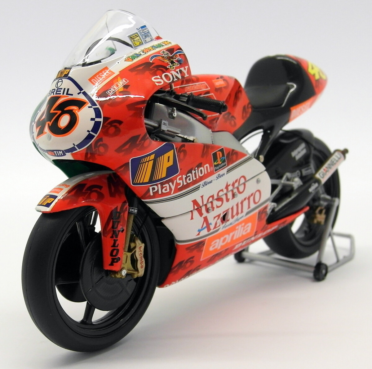 1/12 MINICHAMPS VALENTINO Rossi & Angel Nieto Moto GP Le Mans 2008