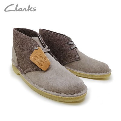 clarks desert boot dark grey