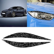 2x Forged Carbon Headlight Eye Lid Eyebrow Cover For BMW M3 F82 F83 F32 F33 F36