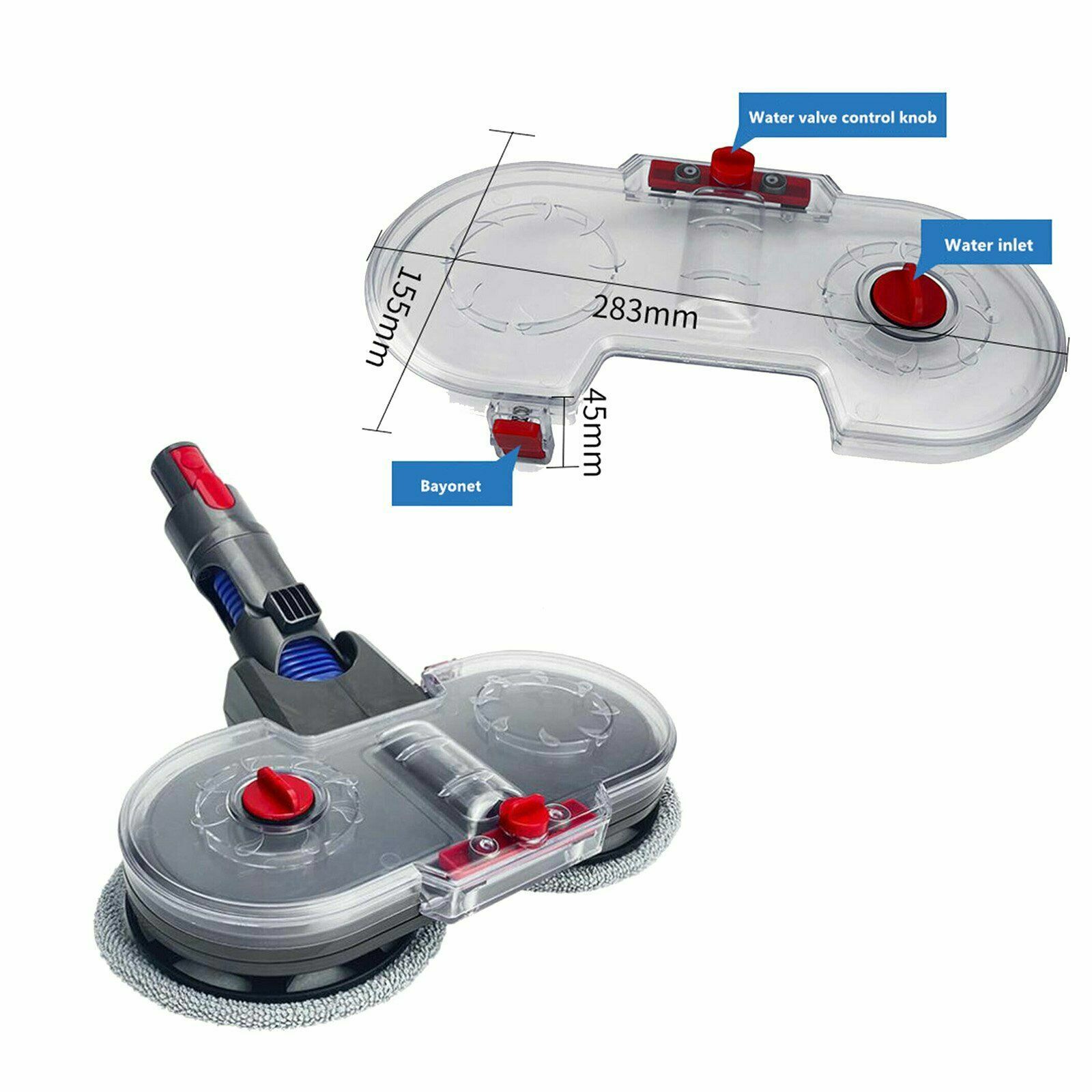 Electric Motorised Mop for Dyson V7 V8 V10 V11 Cordless Vacuum Cleaners