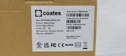 COATES Digital Signage HD Media Player J6412 Fanless PC COATES-6412-NA - Picture 9 of 9