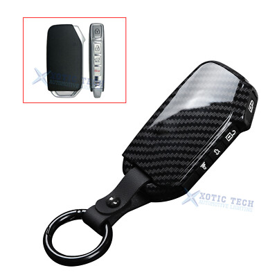 Carbon Fiber Style Full Seal Remote Control Key Protector For KIA Rio 2018-2022