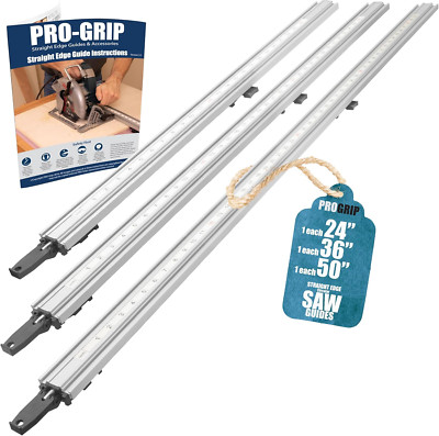Aluminum Edge Clamp Set of 3 for Plywood Cutting & Circular Saw Guides