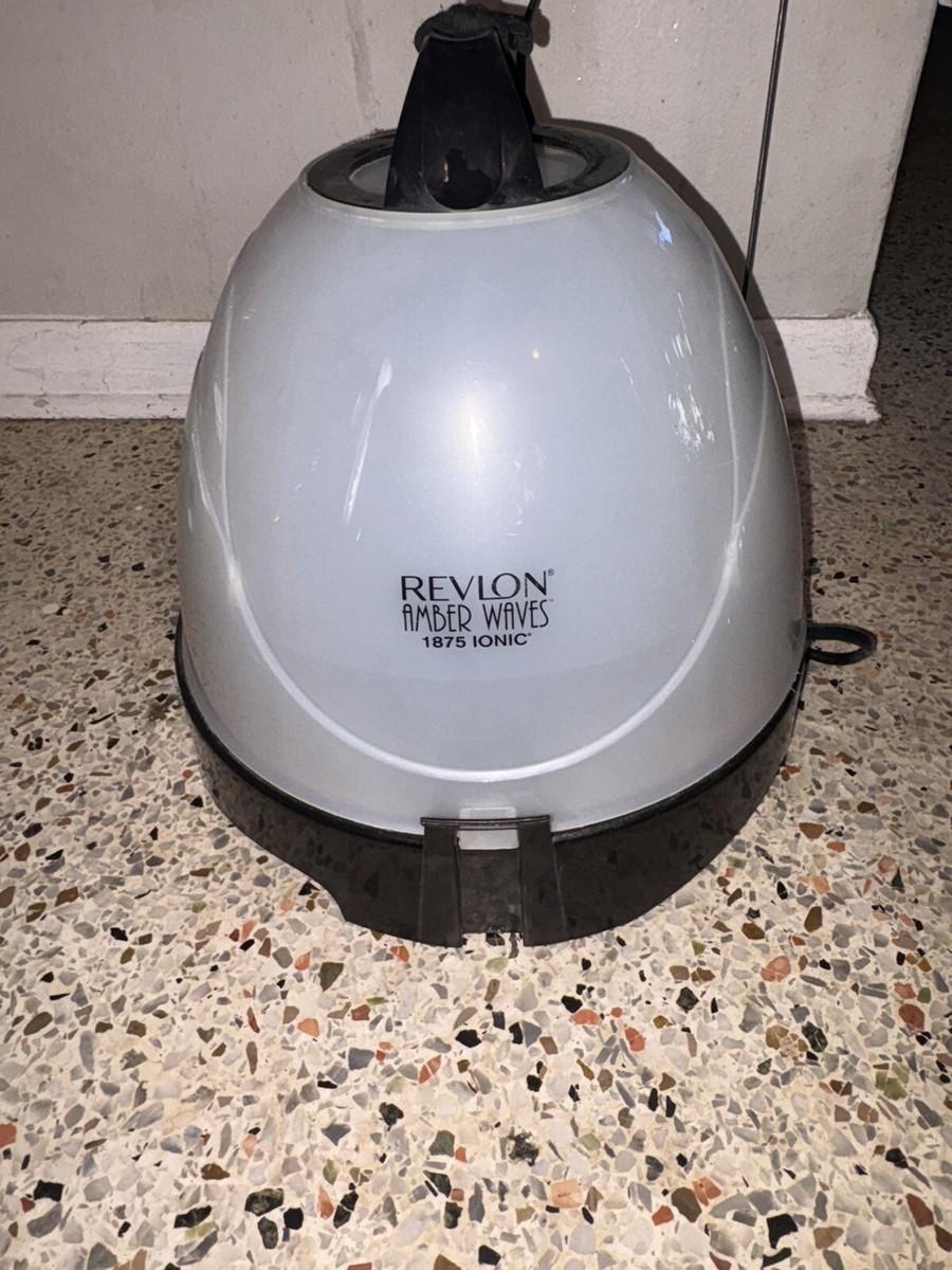 Revlon Salon Dryer Amber Waves 1875W Ionic Hard Bonnet Model RV673AW  collapsible