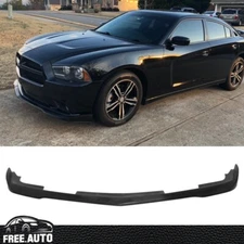 Fits 11-14 Dodge Charger RT SXT SE Front Bumper Lip Spoiler Unpainted - PU