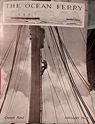 The Ocean Ferry, Vintage shipping & passenger magazine! Vol. XV, #4, Jan.,1936
