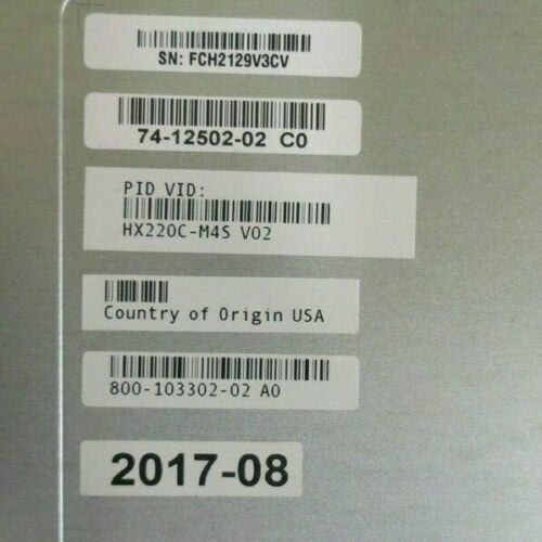 New Cisco HyperFlex HX220C M4 10C E5-2630V4 2.2GHz 112GB 3.6TB + SSD UCS Server - Picture 4 of 7