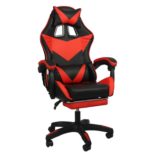 Gaming Massage Chair Footrest Office Computer PC Racing Recliner Swivel Seat - Picture 23 of 25