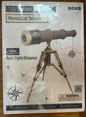 ROKR Monocular Telescope 3D Wooden Kit (ST004) Puzzle Kids Adults Gift