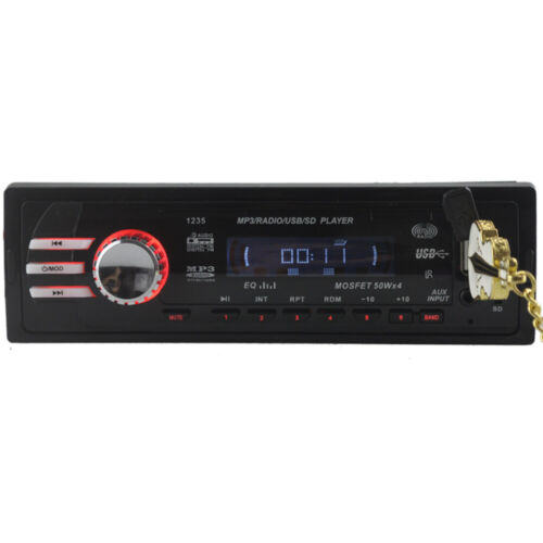 MP3 stereo car Audio Player 1 DIN size Car Stereo car Radio USB SD MMC card 12V - Picture 7 of 9