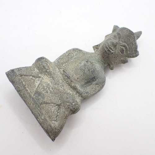 old metal Buddha charm statue Buddhist Thai Asian trade old estate collection - Picture 3 of 6
