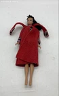 Vintage Barbie Mattel Ponytail Doll Japan 1958 Mark Red Felt Coat Swimsuit