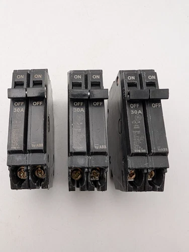 3x GENERAL ELECTRIC GE THQP230 Thin Circuit Breaker 2 Pole 30 Amp 120/240VAC