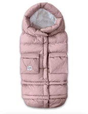 7AM Enfant Blanket 212 Evolution Stroller/Car Seat Footmuff  Black Polar Plush