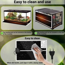 Tappetino Riscaldante Rettili 5W Termostato Regolabile Impermeabile Terrario
