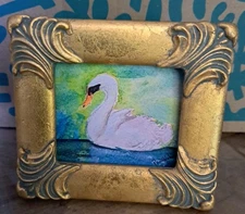 Artist Small Framed Print Swans