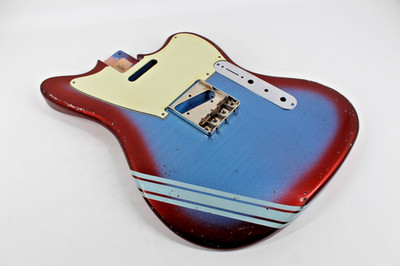 MJT Official Custom Vintage Aged Nitro Guitar Body by Mark Jenny VTM Blue Comp