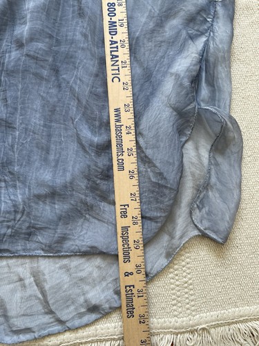 Made in Italy Silk Blend Asymmetrical Top Dolman Sleeve OS Flowy Fairy Ethereal - Picture 6 of 6
