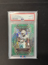 2021 Jaylen Waddle Select Club Level #248 Green Disco /5 PSA 10 💎 SSP
