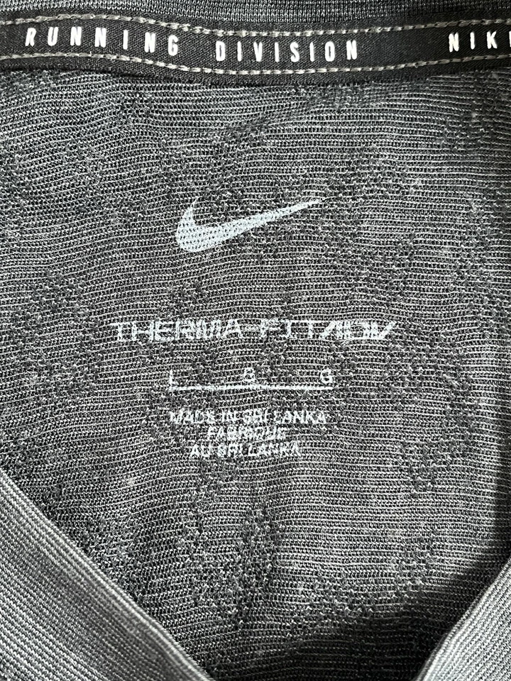 Nike Therma Fit ADV Running Division Long Sleeve Shirt ‘Gray’ (size mens L) - Image 4 of 4