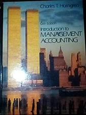 Management Accounting Hardcover Charles T. Horngren